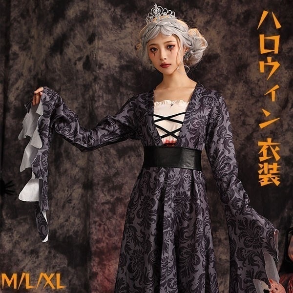 ハロウィン 衣装 ゴシック プリンセス お姫様 cosplayワンピース 可愛い セット ドレス 王冠 コスプレ 面白い 仮装 帽子 ギフト プレゼント パーティー 学園祭 文化祭 お化け屋敷 レース
