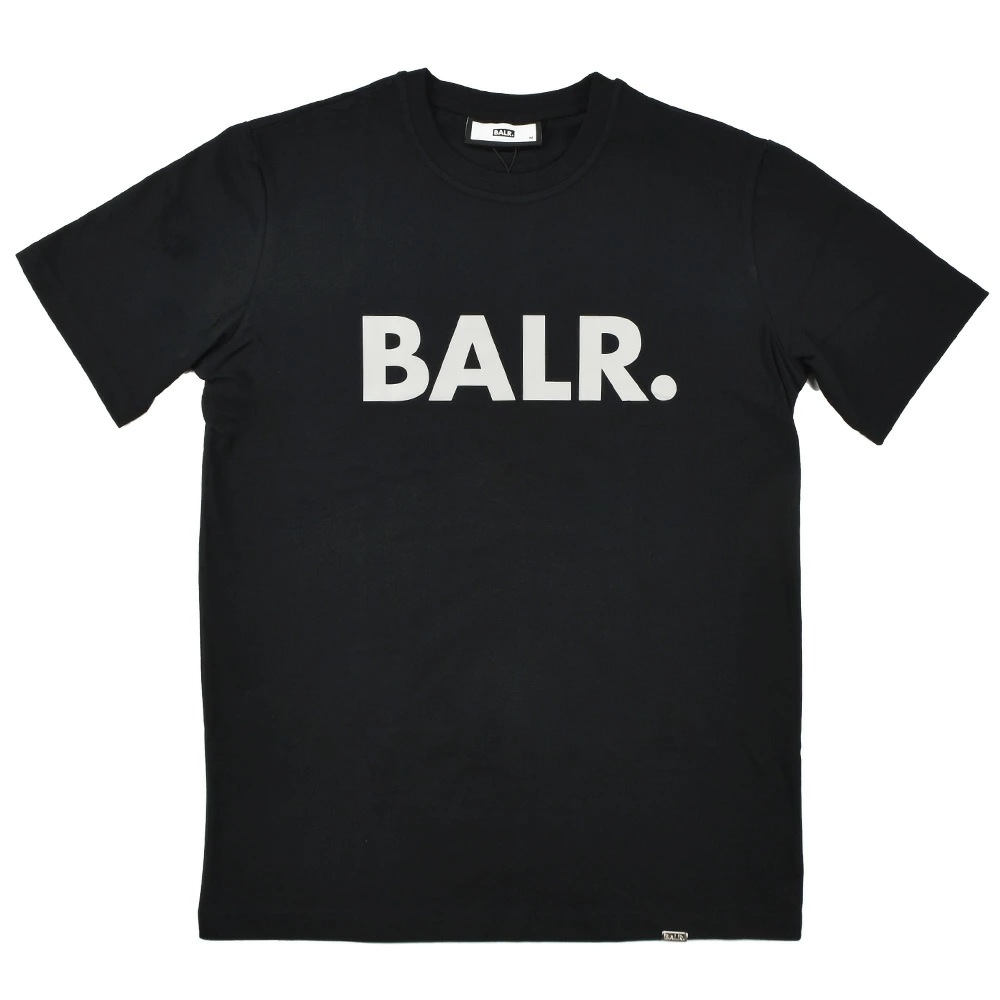 ボーラー Tシャツ メンズ カットソー クルーネック Tシャツ ジェットブラック 黒 BALR. OLAF STRAIGHT COURT【b11121045blk】