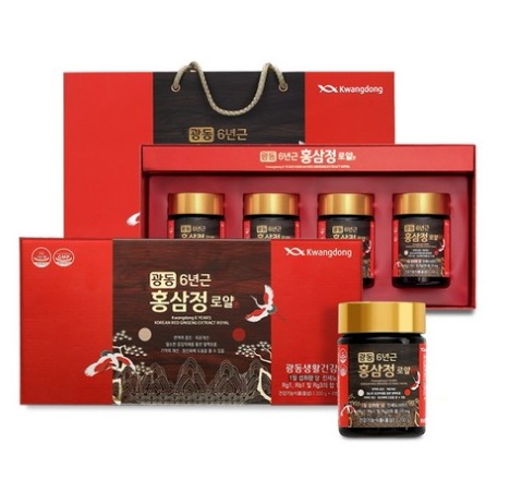 Kwangdong 6年根紅参精ロイヤル1セット（200g x 4P）800g/人参/紅参/健康/韓国食品