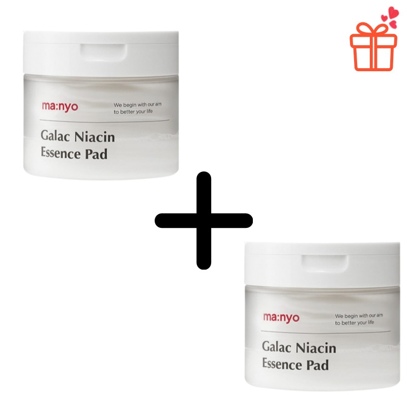 【大容量企画1+1】ガラクナイアシンエッセンスパッド 80枚×2個／ふき取り化粧水／肌印象ケア／うるおい／くすみケア／毛穴／朝パック/冷感 トナーパッド/き取り化粧水/美容液パッド
