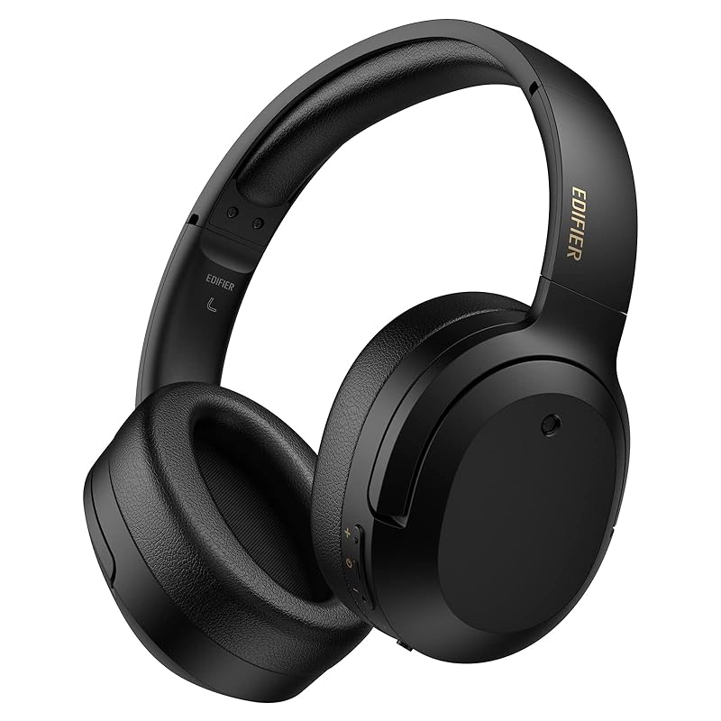 【VGP金賞】 Edifier W820NB Plus 【LDAC対応】 ノイズキャンセリング ヘッドホン Bluetooth 5.2【有線/無線ハイレゾ対応】【220g軽量快適】外音取り込み/マイク