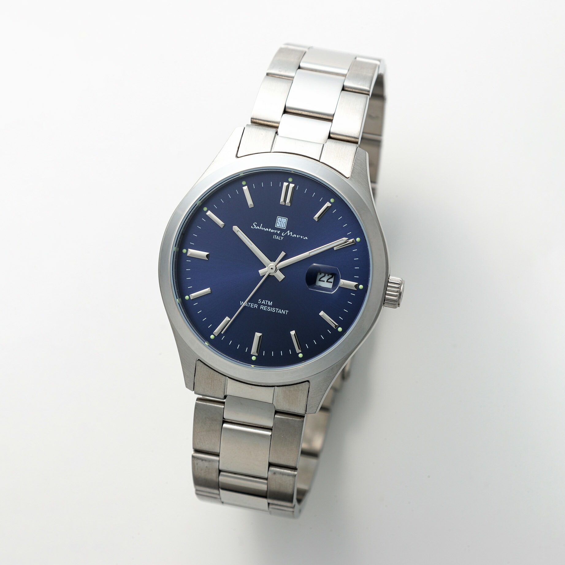 Salvatore Marra サルバトーレマーラ腕時計 日付表示　SM24107-SSDBL