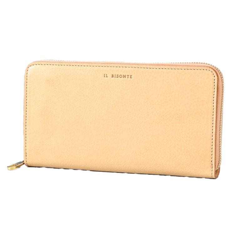 長財布 メンズ レディースラウンドファスナー バケッタレザー ナチュラル SZW039PVX001 NA245H