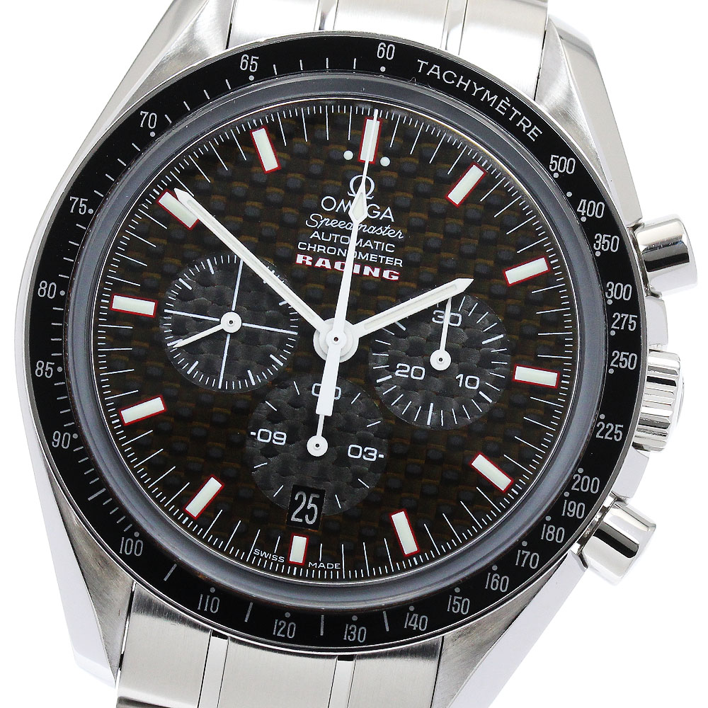 オメガ OMEGA 3552.59 スピードマスター レーシング クロノグラフ 自動巻き メンズ 美品 保証書付き_881430【中古】