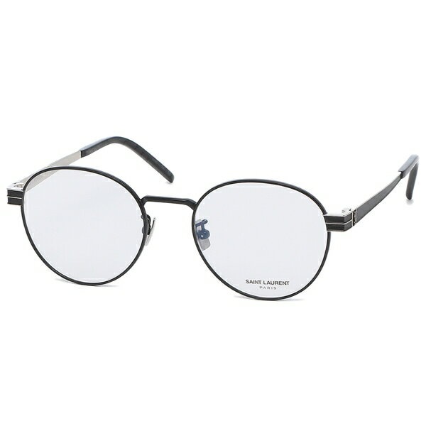 サンローランパリ 眼鏡フレーム アイウェア メンズ レディース 52サイズ ブラック シルバー SA