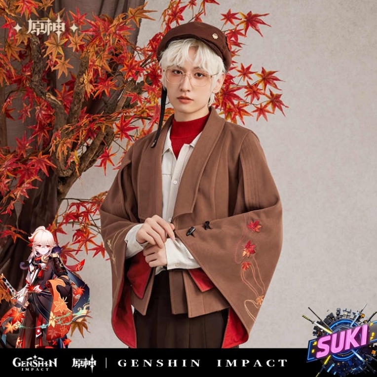 【プロ品質を極める!】原神 グッズ / 楓原万葉 インプレッションシリーズ / アウター / Genshin Impact Kaedehara Kazuha 枫原万叶 げんしん コスプレ 2