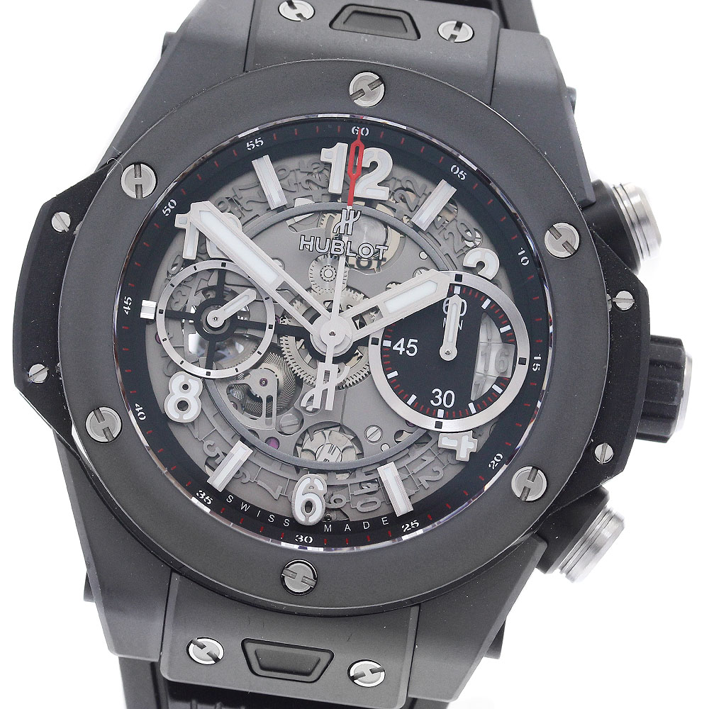 ウブロ HUBLOT 441.CI.1170.RX ビッグバン ウニコ ブラックマジック 自動巻き メンズ 美品 メーカーOH済み_861837【中古】