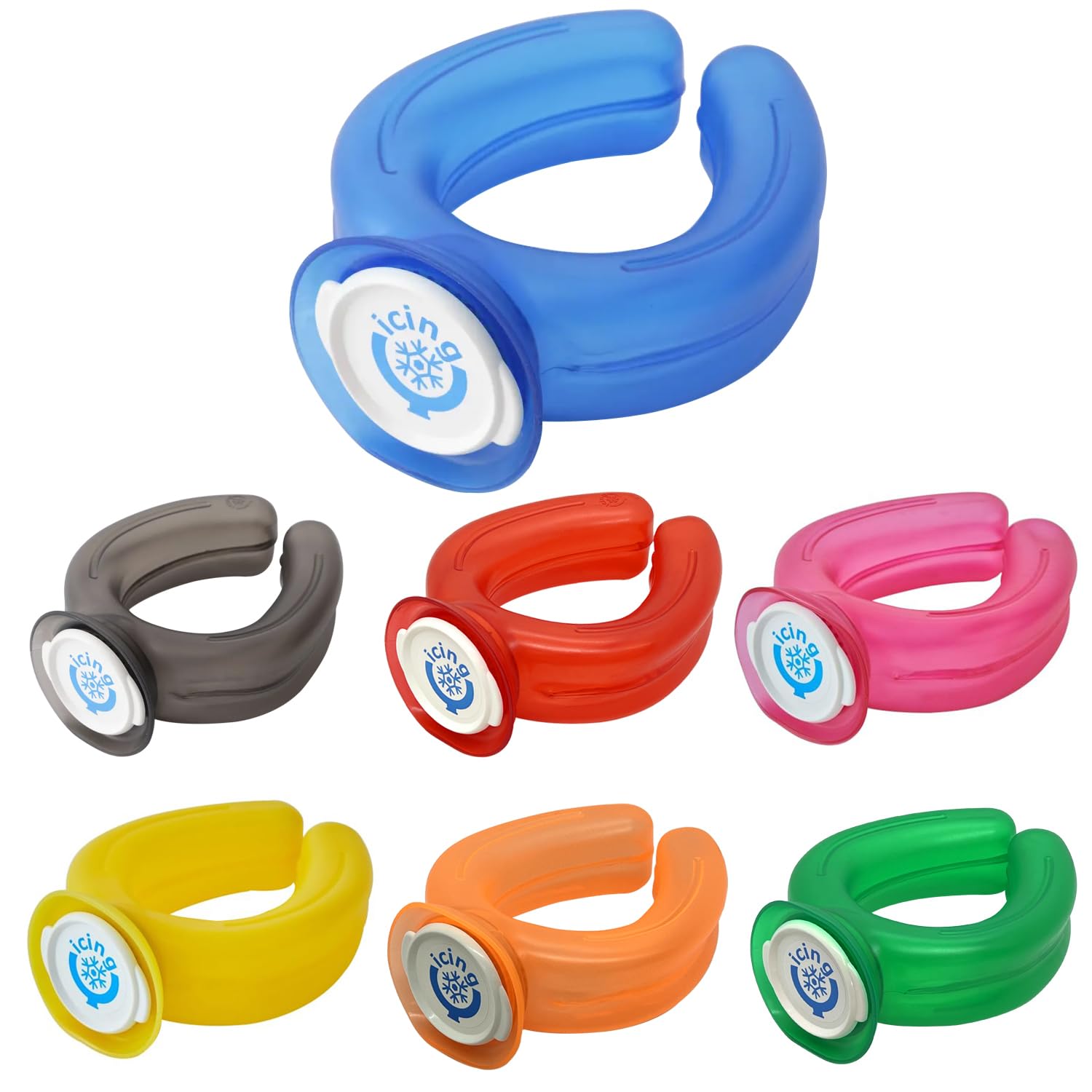 アイシングＵ ネッククーラー ハンズフリー クールリング 氷嚢 氷のう クールダウン アイシング 屋外スポーツ 野球 サッカー 屋外作業 スポーツ観戦 熱中症対策 (ローズピンク)