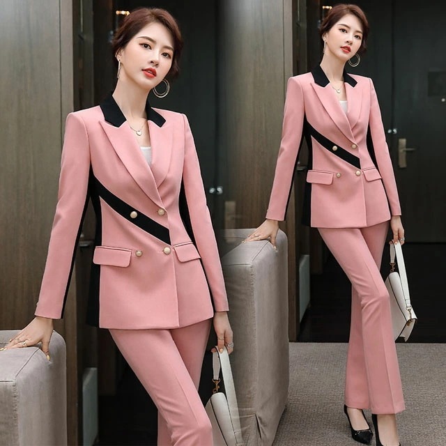 スーツ レディース ピンク 大きいサイズ 30代 40代 パンツスーツ ワイドパンツ オシャレ セレモニースーツ カラースーツ パープル イエロー カジュアルスーツ 春 秋 2点セット S M L X