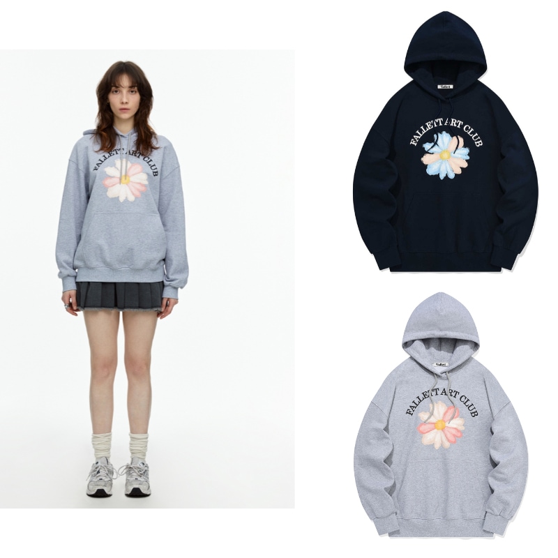 Drawing flower hoodie