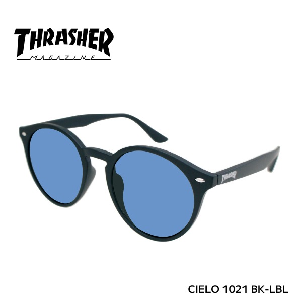 【即納】 正規品 THRASHER スラッシャー 偏光レンズ CIELO シエロ 1021 BK-LBL マットブラック×ライトブルー