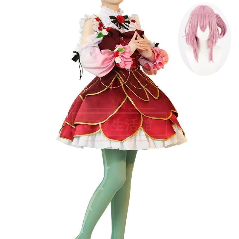 短纳期激.安!価!バーチャルYouTuber　Vtuber　Rosemi Lovelock ロゼミ ラブロック コスプレ衣装 ウィッグ 演出服 cosplay 変装 仮装 撮影 祭り 13,081円