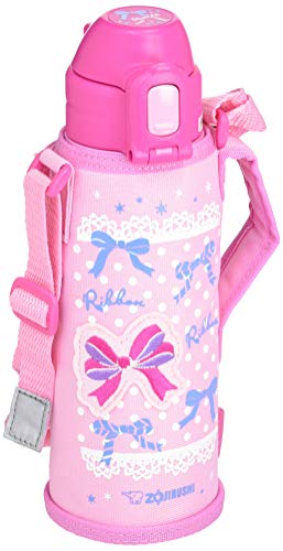 色：ピンク 象印 (ZOJIRUSHI) 水筒 ストロータイプ ステンレスボトル 520ml ピンク