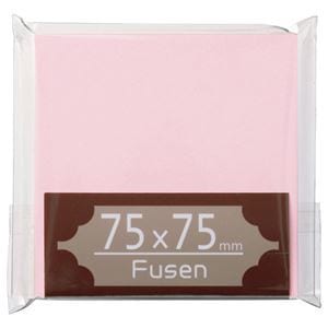 （まとめ） TANOSEE ふせん 75x75mm 桃 1冊 [x30セット]