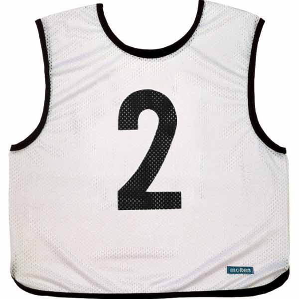 モルテン molten ゲームベストジュニア白 10 枚組み 1 ～ 10 GB0112W ジュニア ボーイズ
