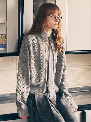 新品ROLAROLA FRILL COLLAR CARDIGAN ウォニョン