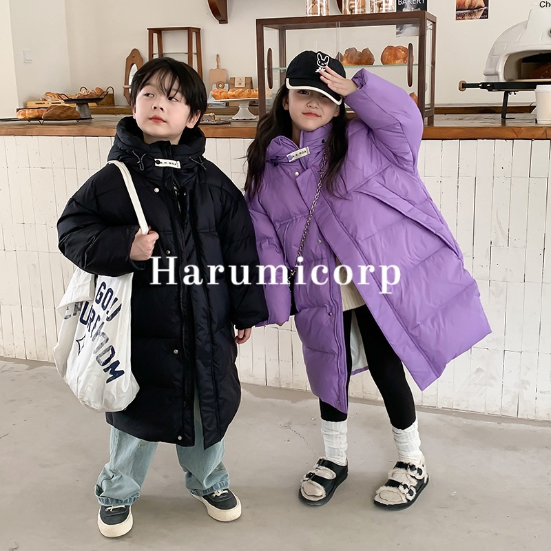 ダウンコート キッズ 女の子 男の子 子供服 冬服 ダウンジャケット ロングコート パーカー フード付き トレンチコート ジャケット ジャンパー アウター トップス 韓国子供服 ジュニア ベビー服 お