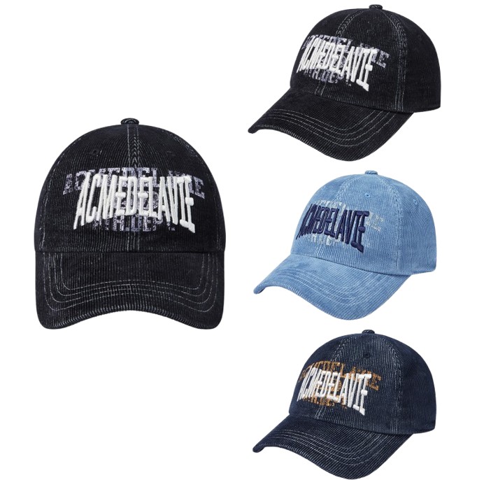 [ CORDUROY STITCH POINT BALL CAP ]