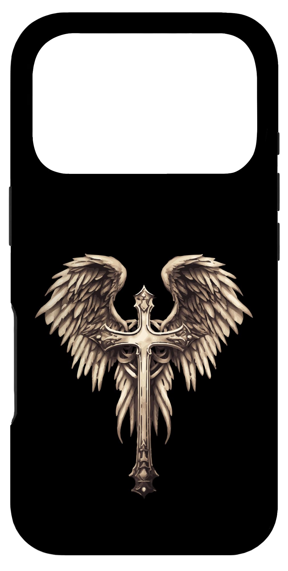 キリスト教十字架 天使の翼 ビンテージスタイル ゴス スマホケース iPhone 17 Pro 用 4,893円