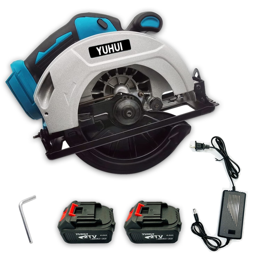 マルノコ 6.0大容量 バッテリー付き 充電式 鋸刃径185mm 切込6.5cm 丸鋸 コードレス ブラシレスモーター マキタ18v バッテリー互換