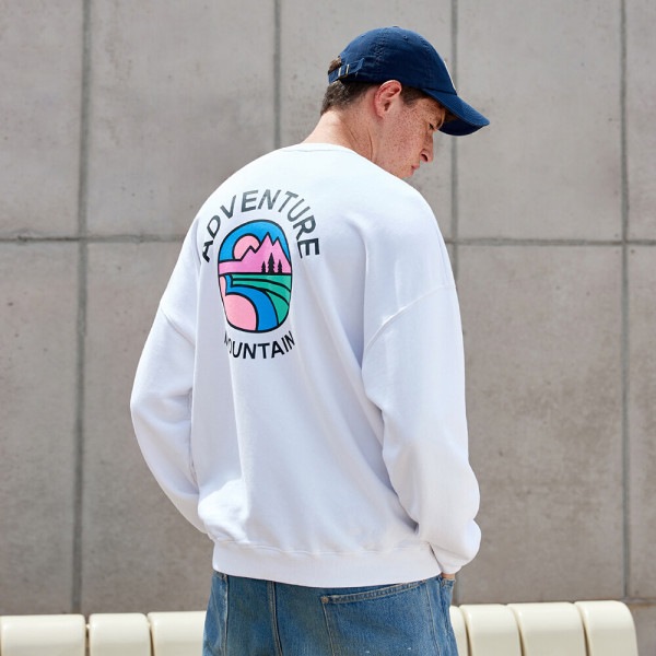 サークル マウンテン ピグメント マンツーマンTシャツ FMT748-Z
