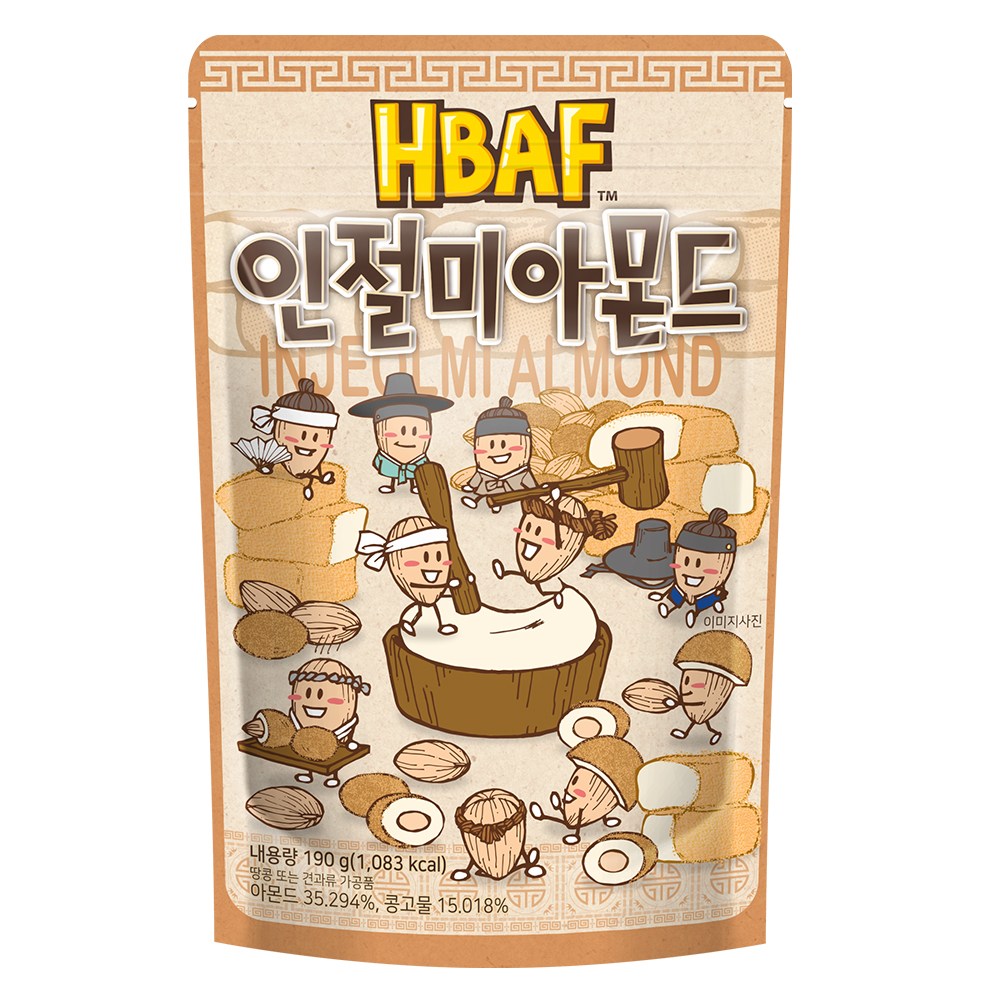 エイチビエイフ イン節味アーモンド190g1個