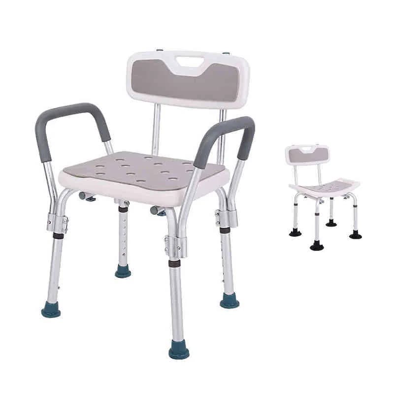 介護用 シャワーチェア イス シャワーベンチ 肘付き シャワーチェアー バスチェア シャワーイス 滑り止め 介護 お風呂用ベンチ 背もたれ付き 高さ調節 6段階 お風呂椅子 介護用品 伸縮 高さ調整