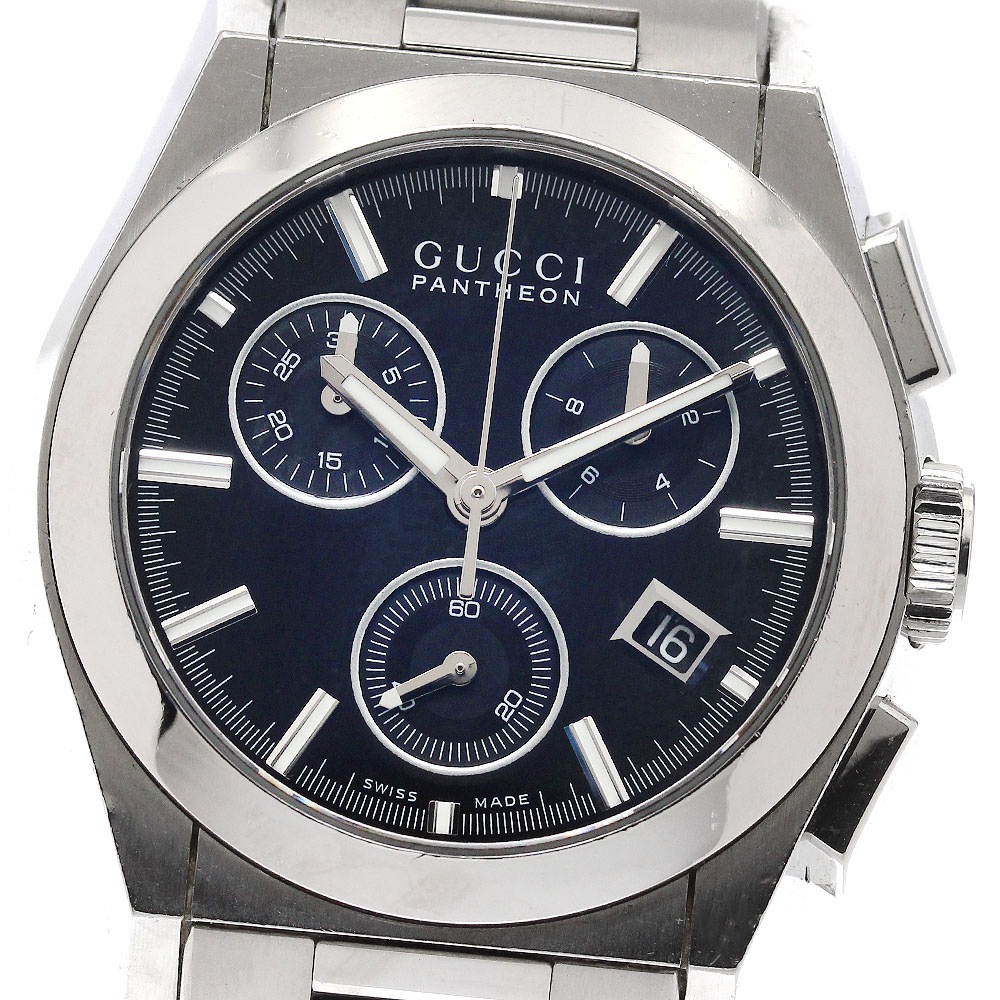 グッチ GUCCI 115.4/YA115406 パンテオン デイト クロノグラフ クォーツ ボーイズ _950150【中古】