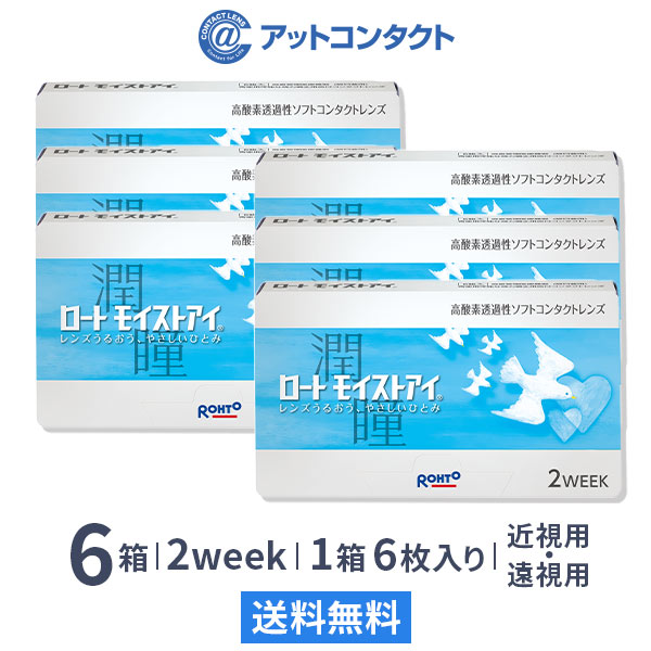 ロート モイストアイ 6箱 （2weekコンタクト）