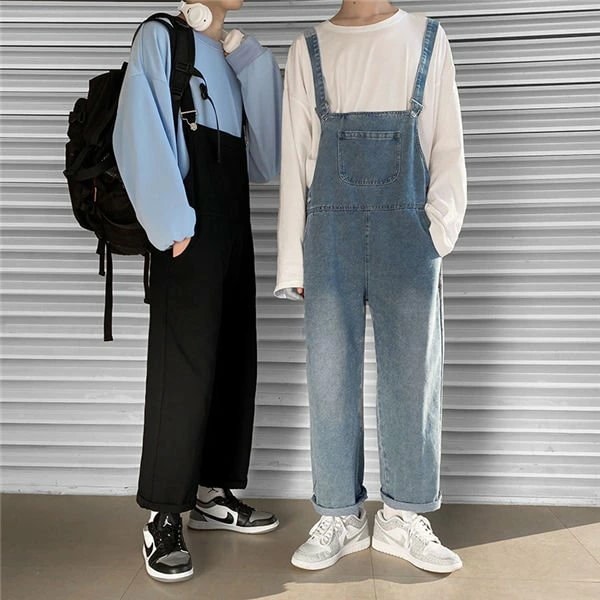 大人気 サロペット オーバーオール メンズ サロペット 黒デニムパンツ オーバーオール デニムパンツ ペインターパンツ ダンスパンツ 春夏秋 バレンタイン