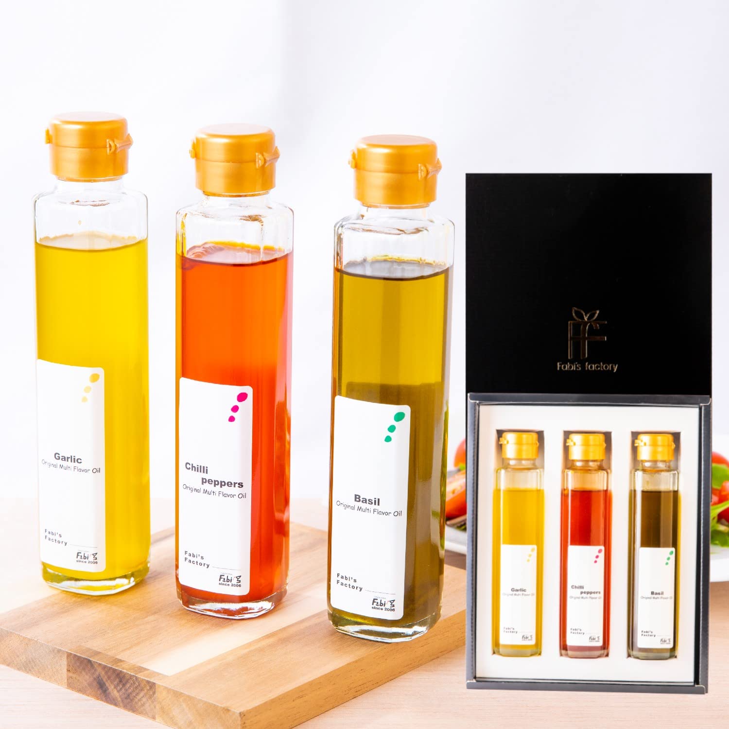 テレビでも紹介 銀座イタリアンレストランファビズ フレーバー オリーブオイル ギフトセット