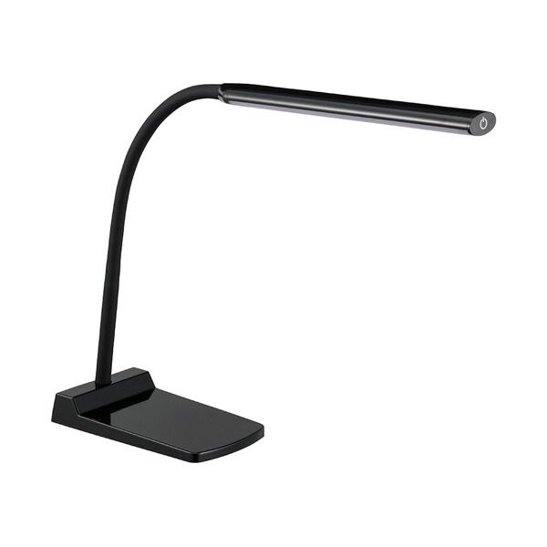 （まとめ） オーム電機 LEDデスクランプ ブラックDS-LS24-K 1台 (×5セット)