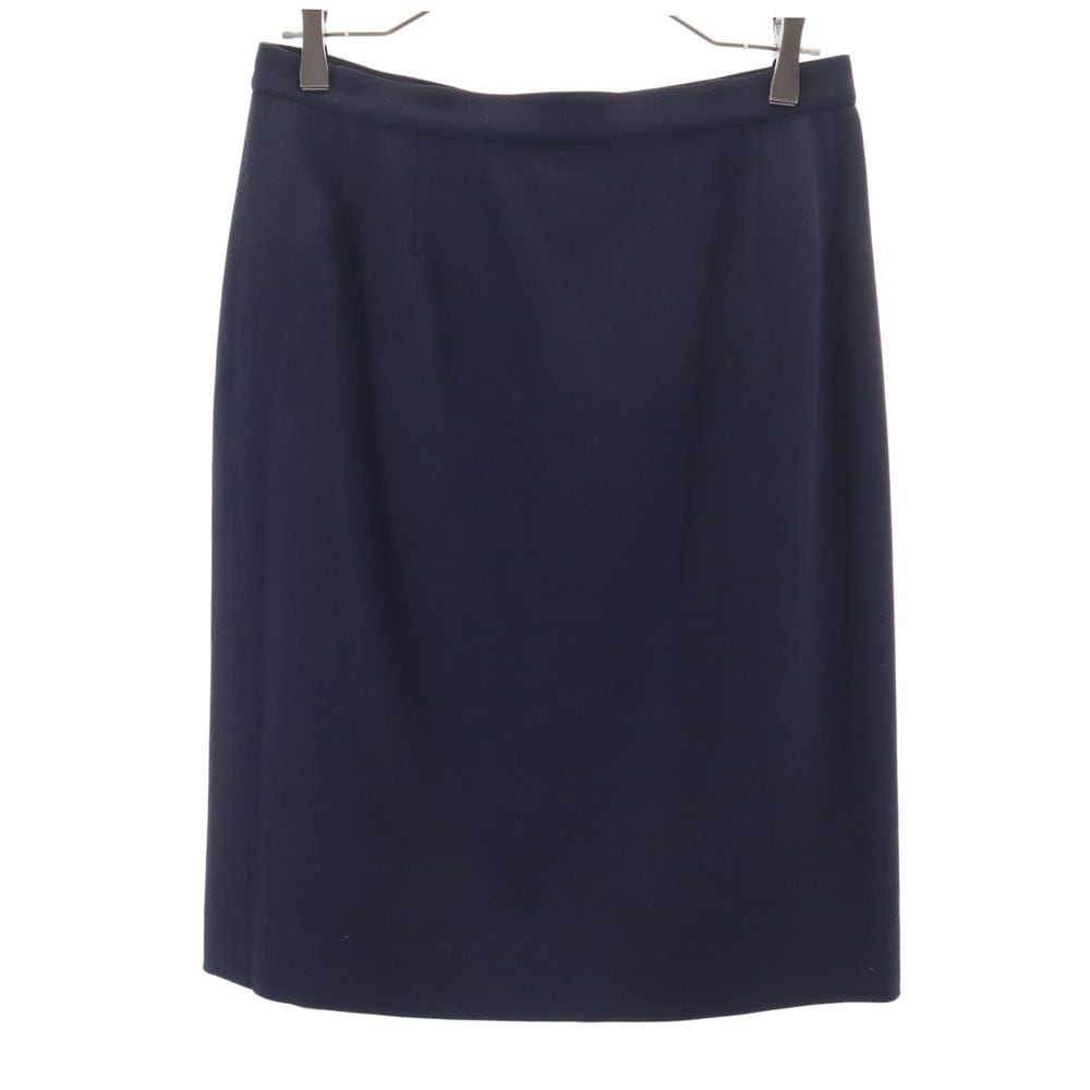 Salvatore Ferragamo サルヴァトーレフェラガモ 90s イタリア製 オールド ミディ丈 タイトスカート 46 濃紺 レディース 古着