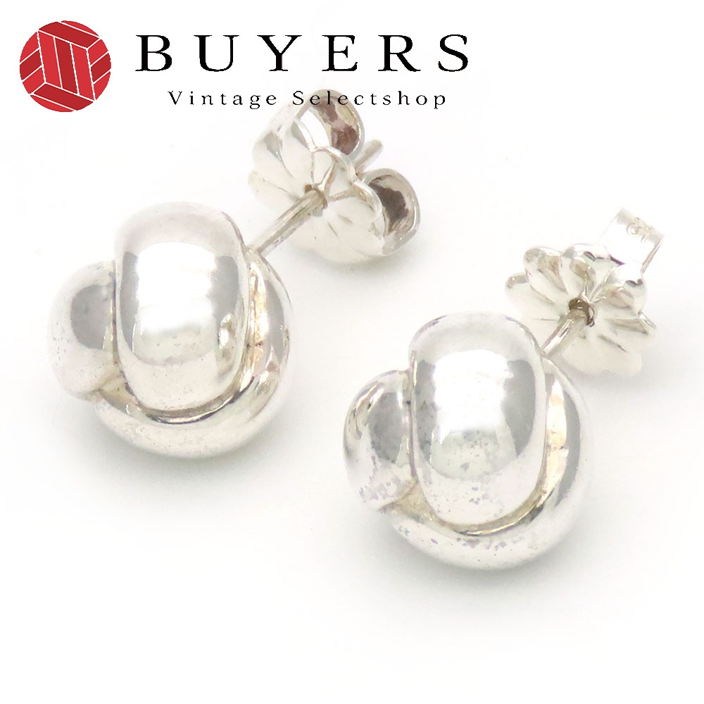 中古 ピアス ノットピアス シルバー925 約6.8g シルバー アクセサリー かわいい レディース 女性