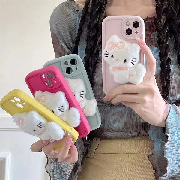 Qoo10] iphone15ケース キティちゃん i