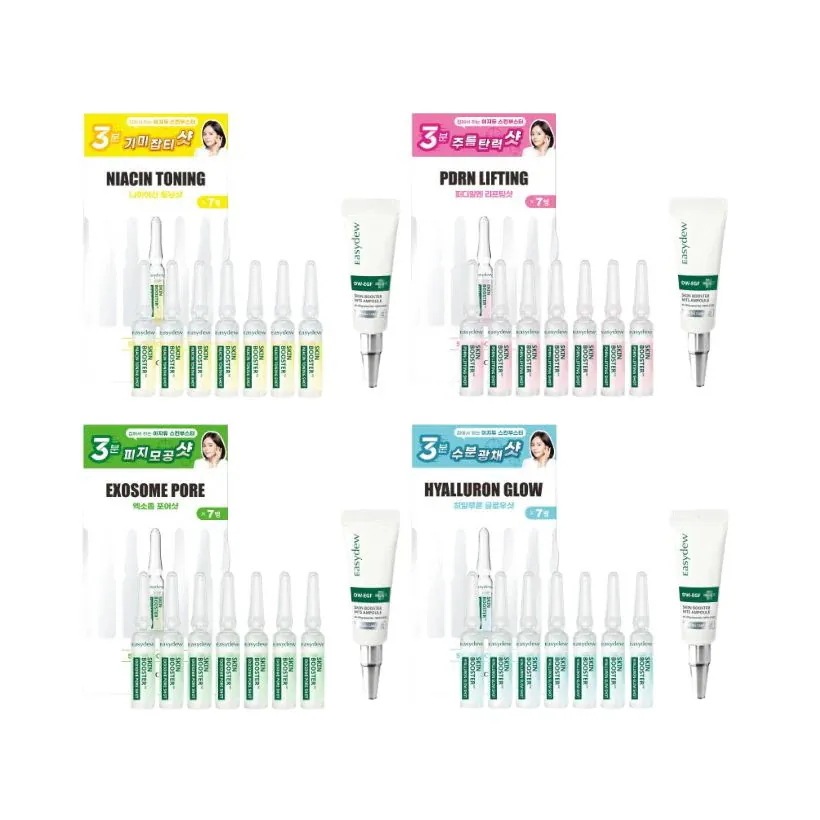 (エガpick)スキンブースターショット4種（PDRNリフティングショット/ヒアルロン水分光彩ショット/エクソソーム皮脂毛穴ショット/ナイアシントーニングショット）より1つ選択
