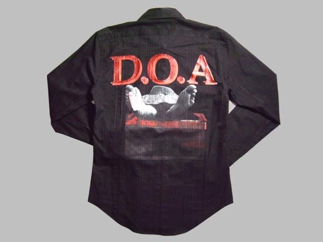 John Galliano DOA バックプリント シャツ 7SCM050752 NO Black