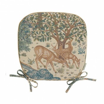 川島織物セルコン Morris Design Studio ザ/ブルック ダイニングシートクッション 45x43cm LN1749 BE ベージュ