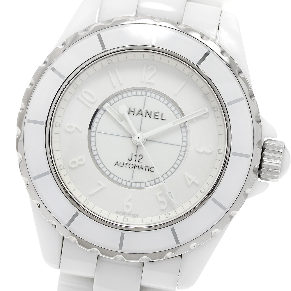 シャネル CHANEL H3443 J12 ホワイトファントム 自動巻き メンズ 良品 _956634【中古】