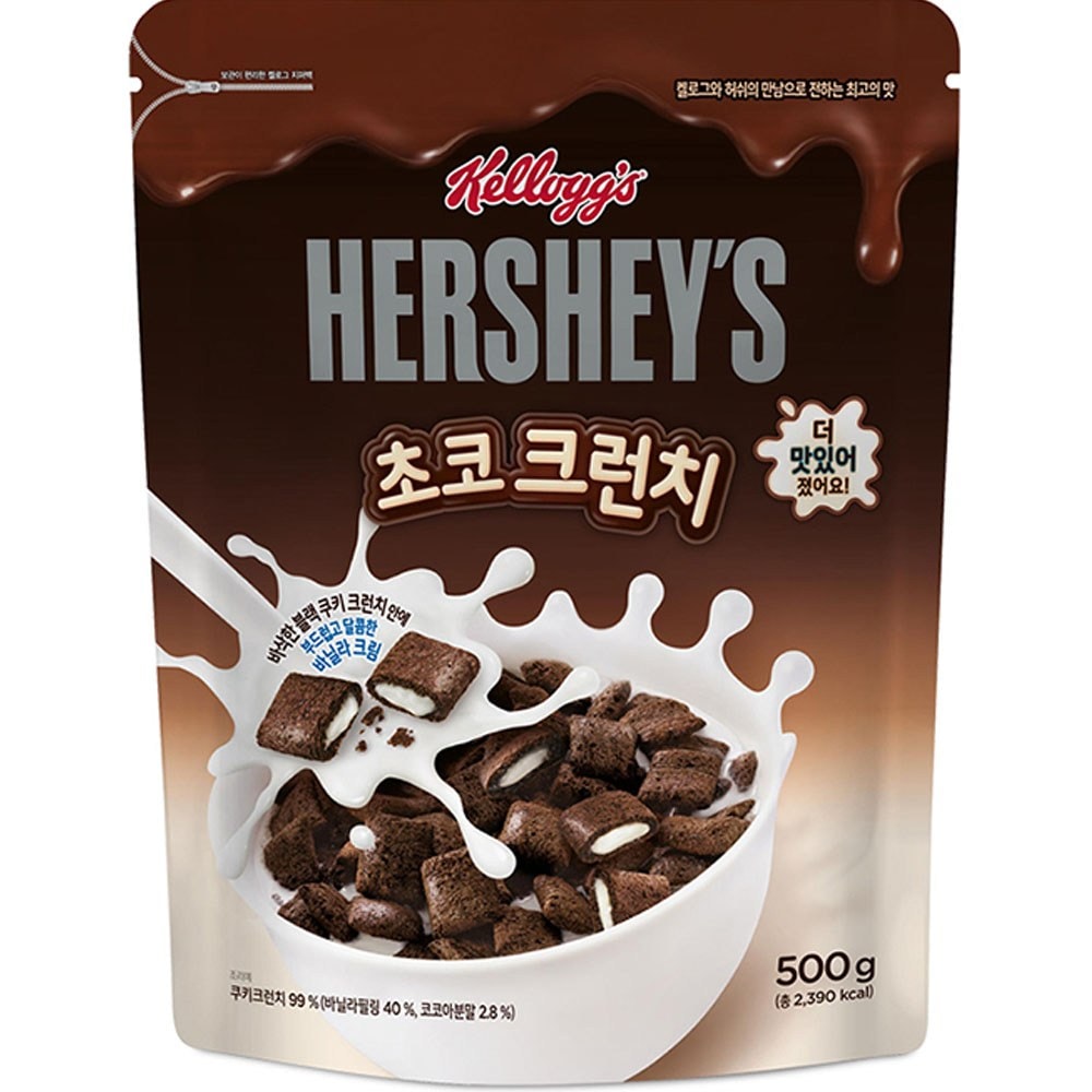 ケローグハーシュチョコクランチシリアル500g1個
