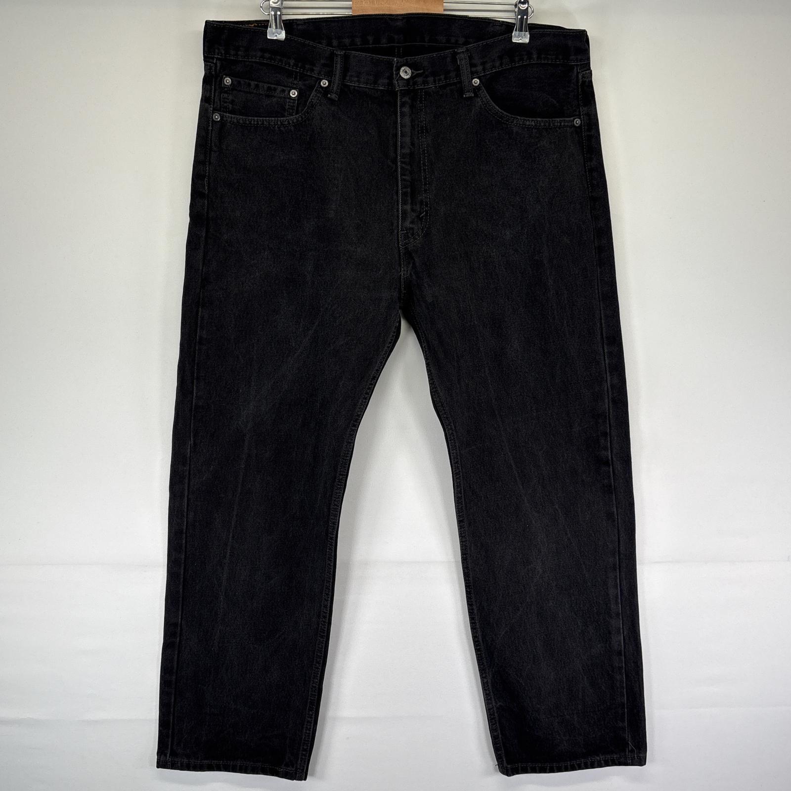 古着 デニムパンツ 505 ストレート 大きいサイズ ジーンズ ジーパン 5ポケット 長ズボン w40 L30 ブラック メンズ