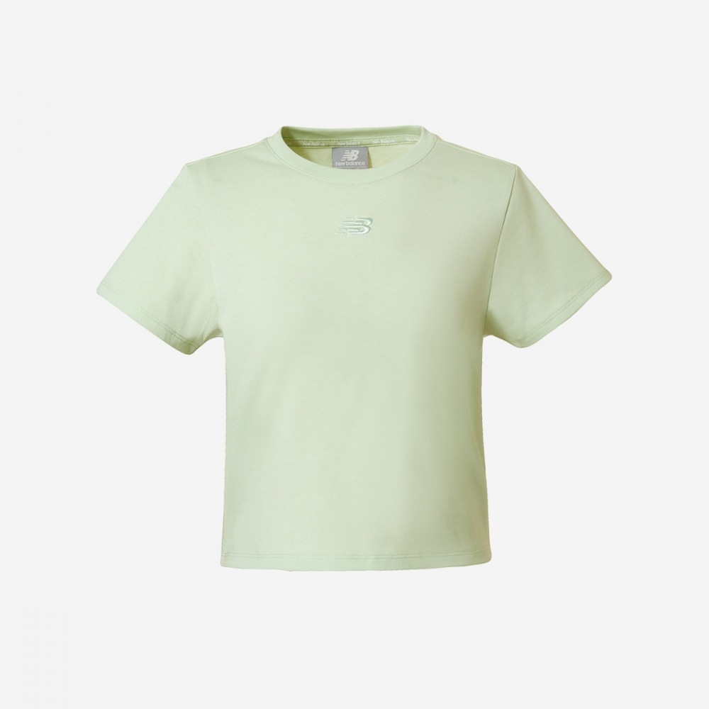 ニューバランス女性用エッセンシャルロゴ Tシャツ NBNEE2W402-(41) ライトグリーン