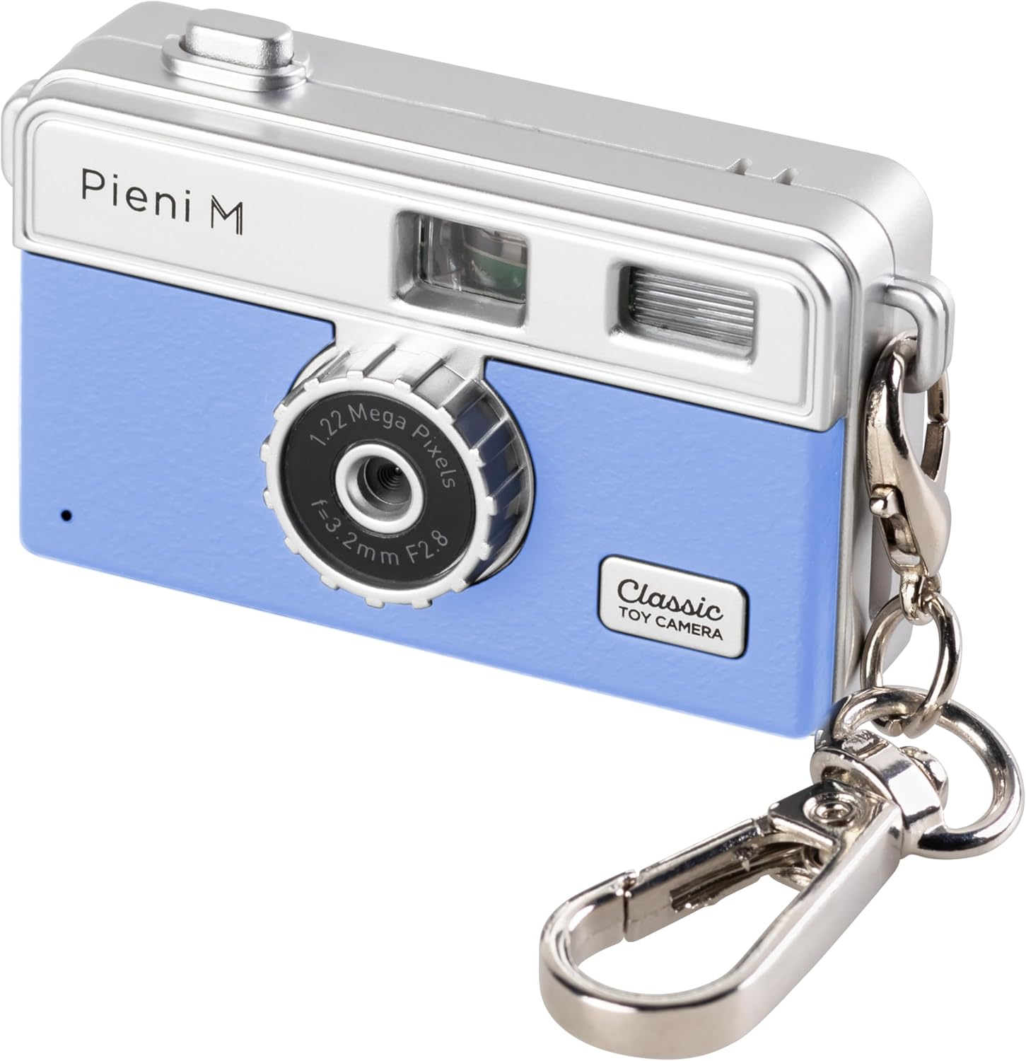 ジタルトイカメラ Pieni M GB 液晶付き キーホルダーセット 122万画素 グレイッシュブルー 017180