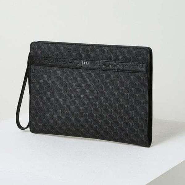 DBBA6E034BK [LOUIS GRID] ブラック DD パターン クラッチバッグ