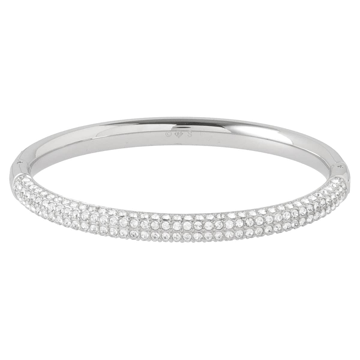 スワロフスキー ブレスレット SWAROVSKI レディース クリスタル パヴェ バングル Sサイズ シルバー アクセサリー Stone Mini 5032845