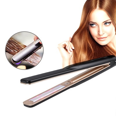 美品☆超音波トリートメント　アイロン　ヘアケア Qoo10] 超音波トリートメント アイロン ヘアケア