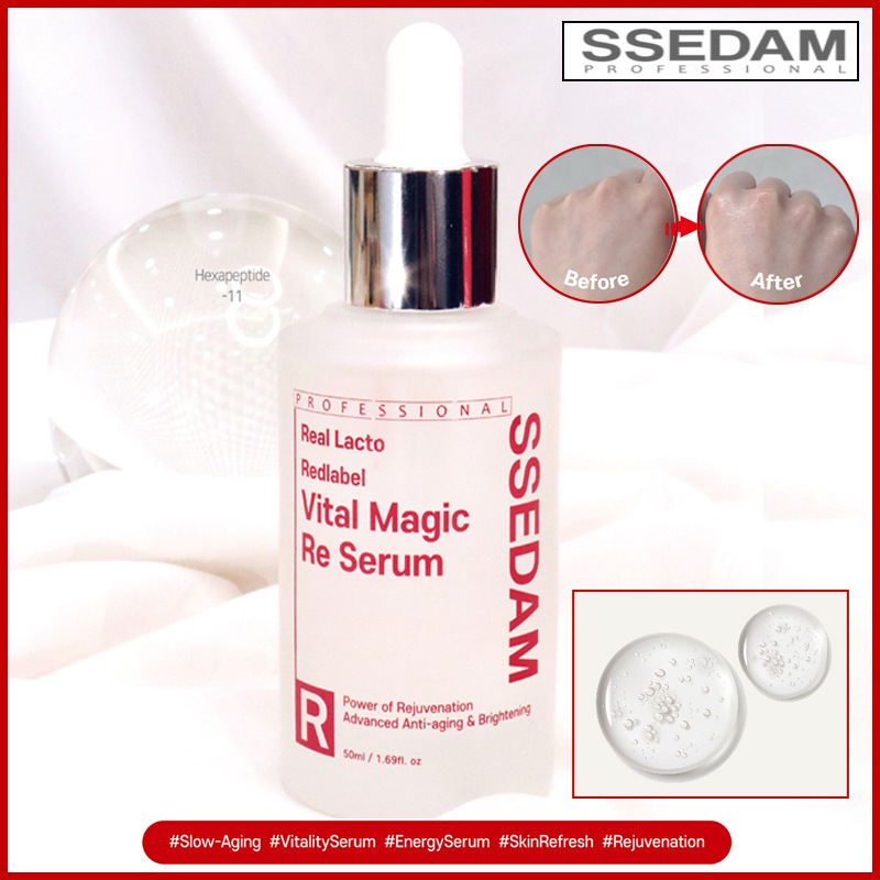 スローエイジング リアルラクト レッドラベル バイタルマジック Reセラム 50ml (+エステ専用サンプル5種)