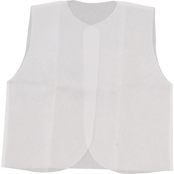(まとめ)アーテック 衣装ベース (J ベスト) 不織布 ホワイト(白) (×30セット)