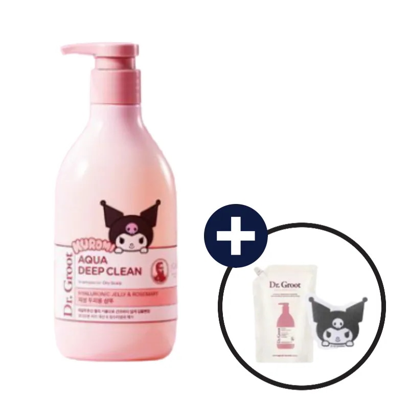 アクアディープクリーンシャンプー 330ml×2本セット ＋クロミヘア固定シート付き