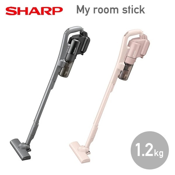 SHARP コードレス スティック 掃除機 1.2kg サイクロン 方式 すき間ノズル付属 ストラップ収納 EC-PT3